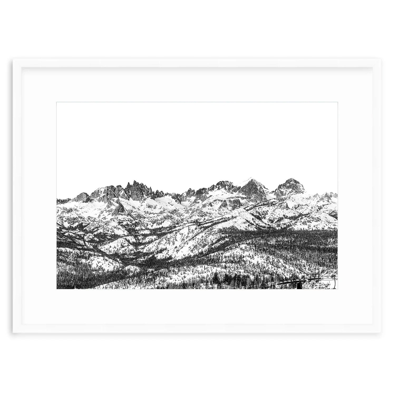 Sierra Solitude Mammoth Ski Resort Framed Fine Art Photography Print sierra-solitude-mammoth-ski-resort-framed-fine-art-photography-print